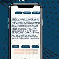 A voice-to-text app built for real time voice transcription to text, with friendly user interface, where users can also save to blockchain.